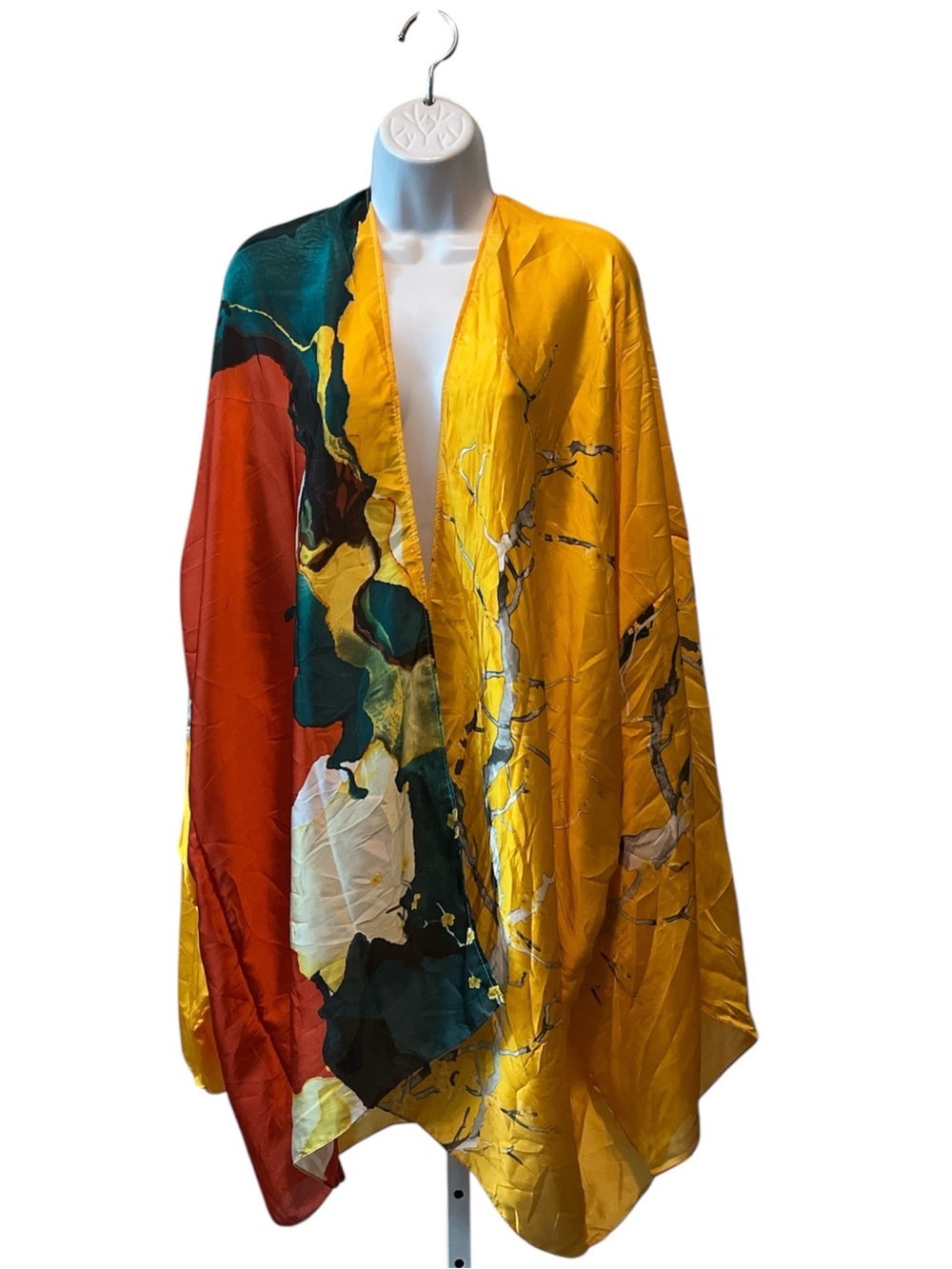 Leo wood silky kimono